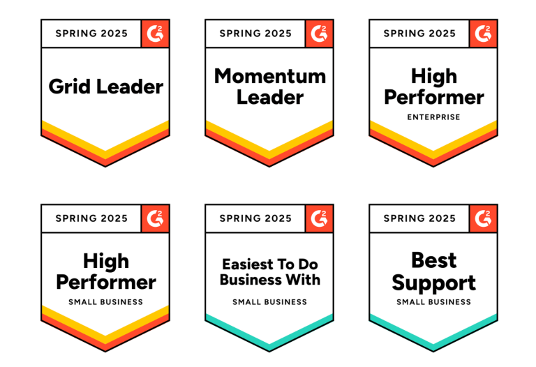 Showcases Permutive Spring 2025 G2 badges