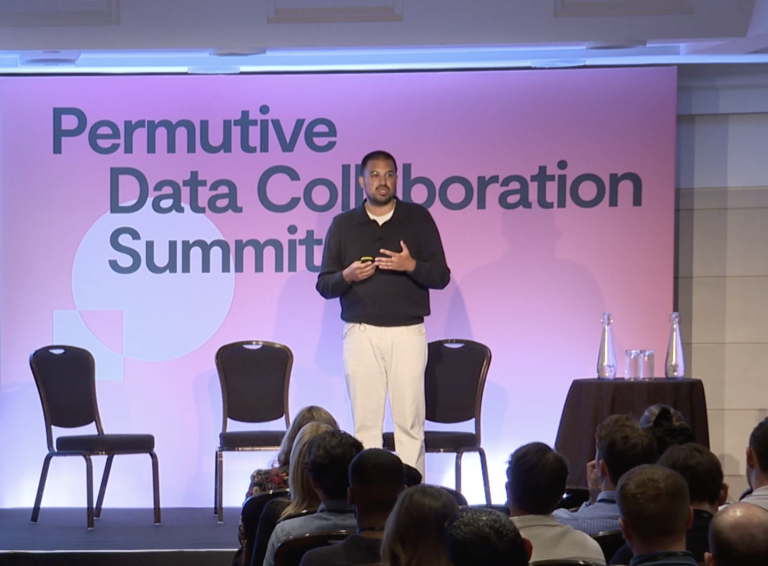 Joe Root, Co-founder & CEO at Permutive, presents at Permutive's Data Collaboration Summit